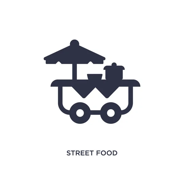 Icono de la comida callejera sobre fondo blanco. Elemento simple ilustración — Vector de stock