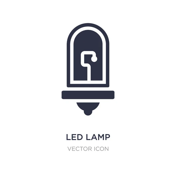 LED-Lampensymbol auf weißem Hintergrund. einfaches Element Abbildung f — Stockvektor