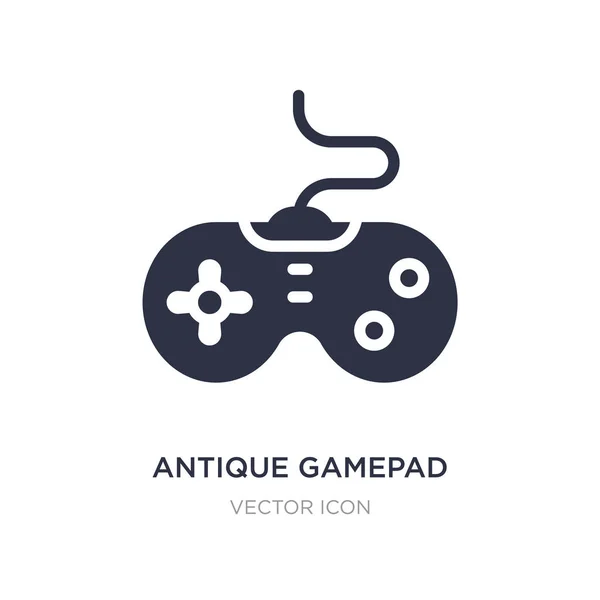 Icône de manette de jeu antique sur fond blanc. Élément simple illustr — Image vectorielle