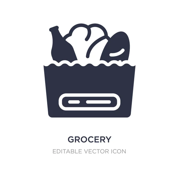 Grocery icon on white background. Simple element illustration fr — Stock Vector