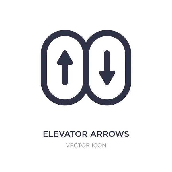 Elevator arrows icon on white background. Simple element illustr — Stock Vector