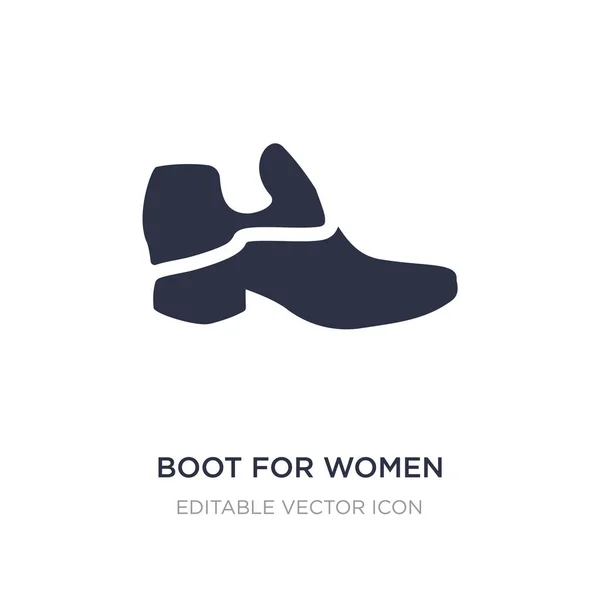 Stiefel für Frauen Symbol auf weißem Hintergrund. einfaches Element illustriert — Stockvektor