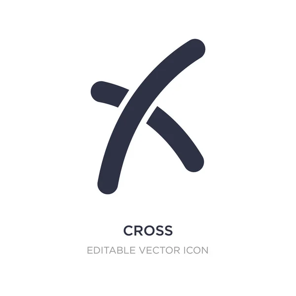 Kreuz-Symbol auf weißem Hintergrund. einfache Elementillustration aus — Stockvektor