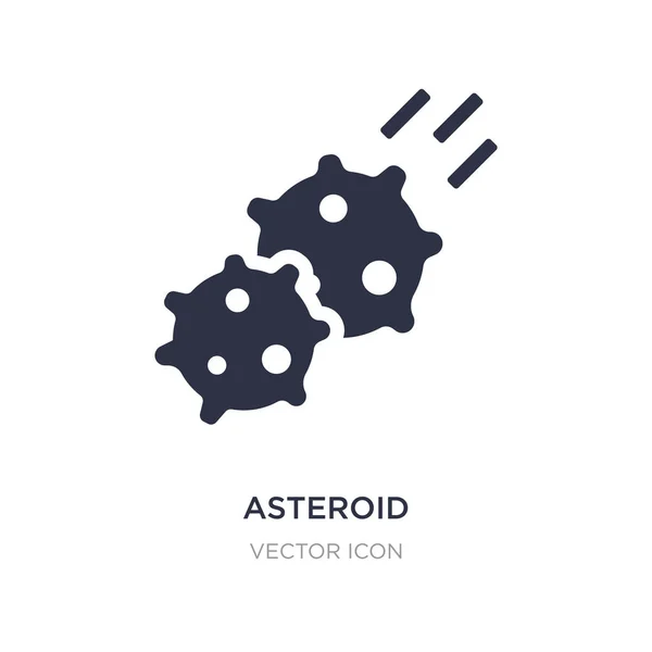 Asteroid-Symbol auf weißem Hintergrund. einfaches Element Abbildung f — Stockvektor