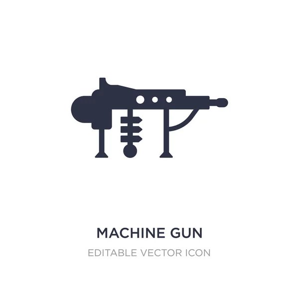 Maschinengewehr-Symbol auf weißem Hintergrund. einfaches Element illustratio — Stockvektor
