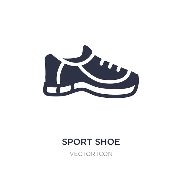 Sport sko ikonen på vit bakgrund. Enkelt element illustration — Stock vektor