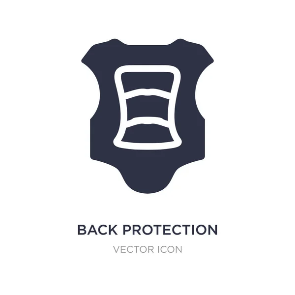 Back protection icon on white background. Simple element illustr — Stock Vector