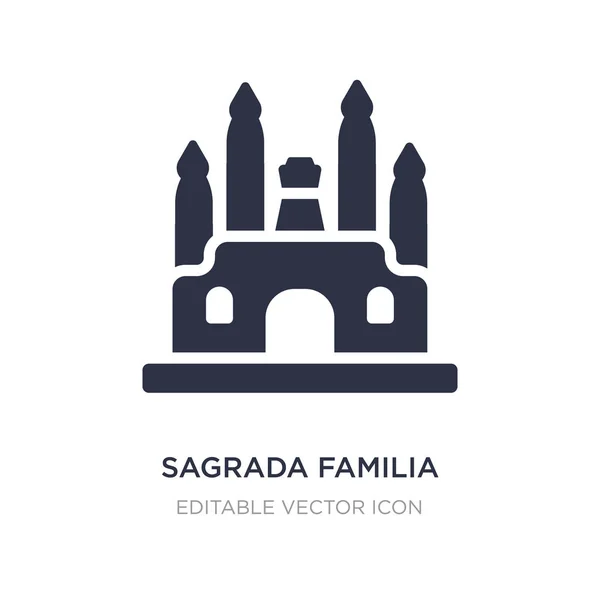 在白色背景上的 sagrada 家族图标。简单元件 — 图库矢量图片