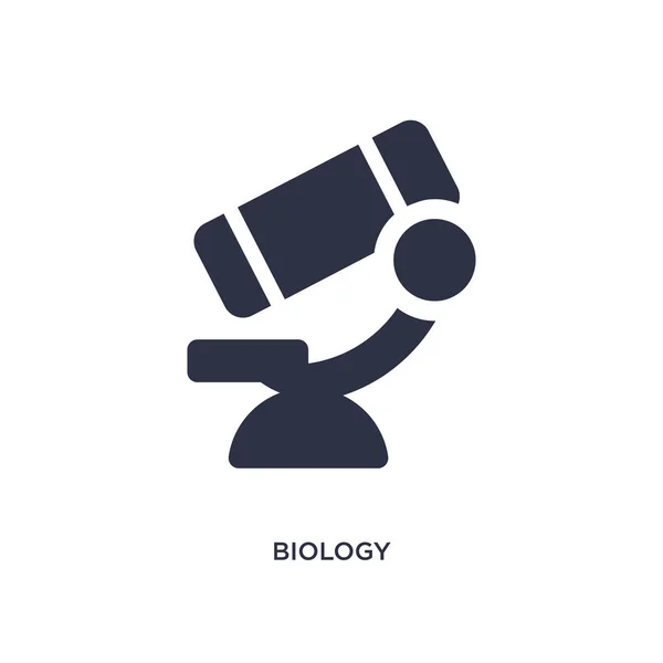 Biologie ikona na bílém pozadí. Jednoduchý prvek obrázku fr — Stockový vektor
