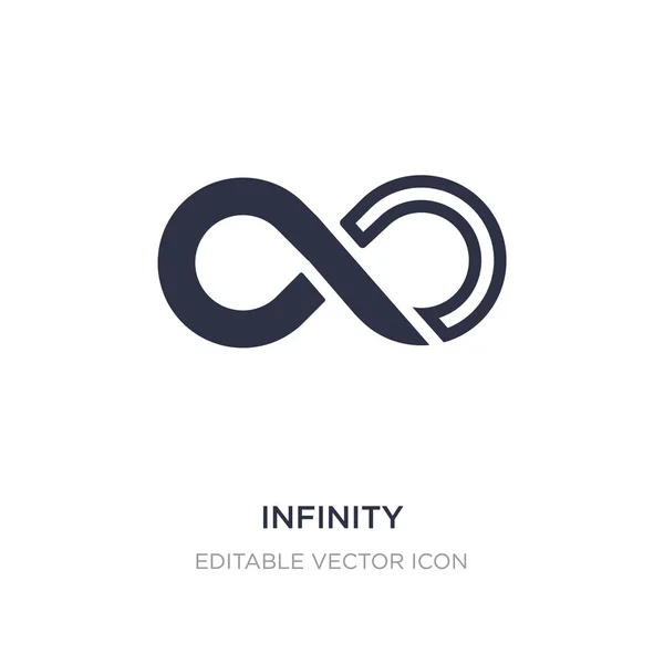 Infinity ikon på vit bakgrund. Enkelt element illustration f — Stock vektor