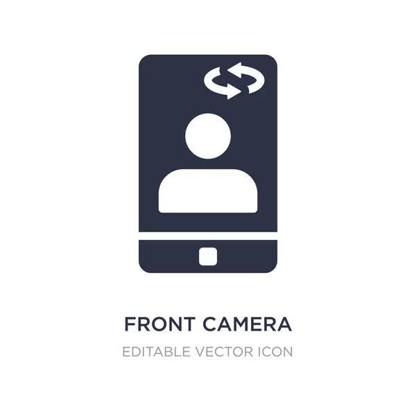 Frontkamera-Symbol auf weißem Hintergrund. einfaches Element illuati — Stockvektor
