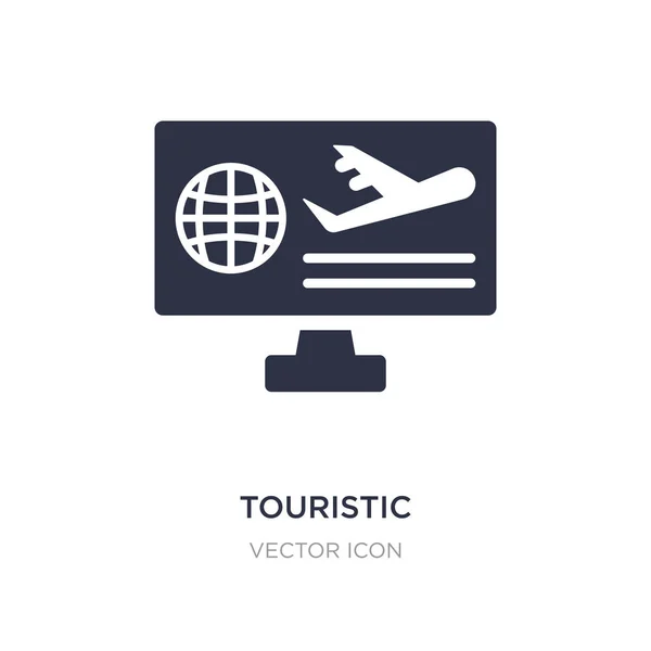 Touristic icon on white background. Simple element illustration — Stock Vector