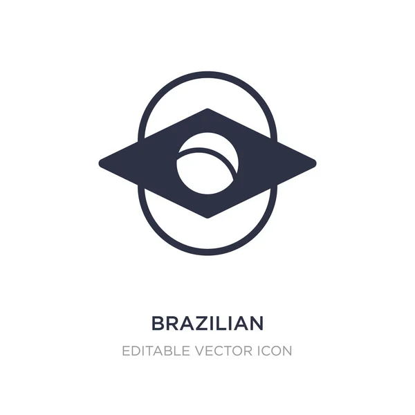 Icône brésilienne sur fond blanc. Illustration d'élément simple — Image vectorielle