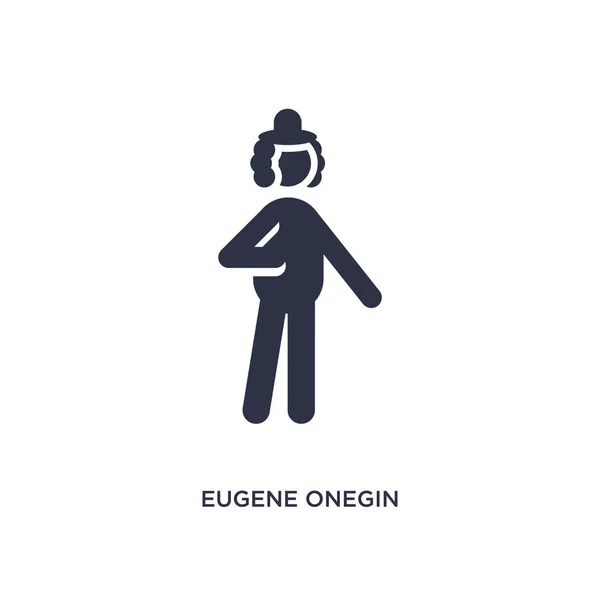 Eugene onegin icona su sfondo bianco. Elemento semplice illustrat — Vettoriale Stock