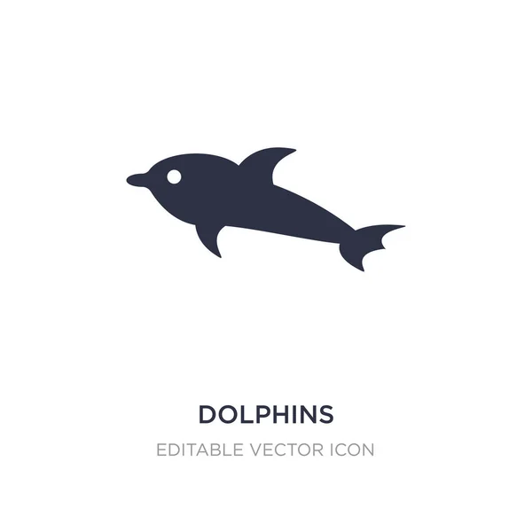 Icône de dauphins sur fond blanc. Élément simple illustration f — Image vectorielle