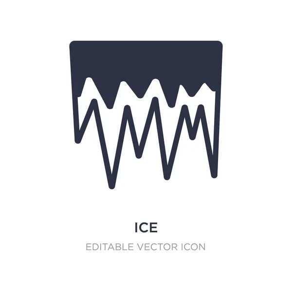 Icône de glace sur fond blanc. Illustration d'élément simple de W — Image vectorielle