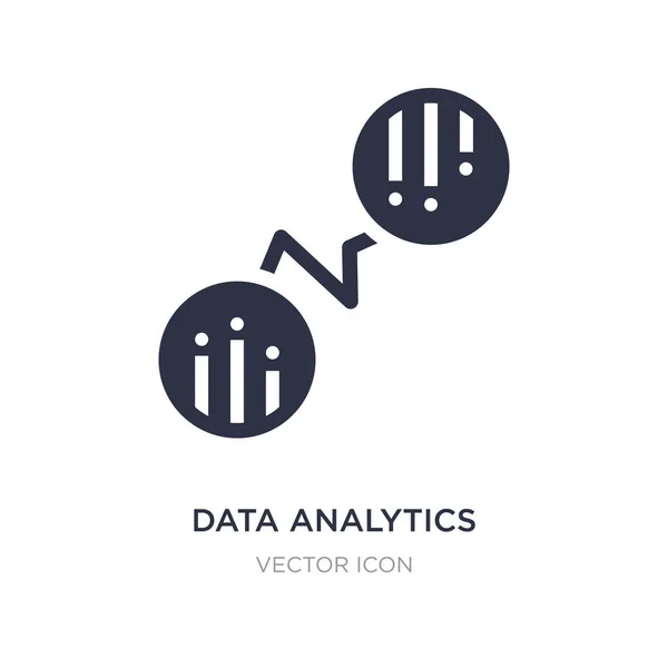Data analytics flow icon on white background. Simple element ill — Stock Vector