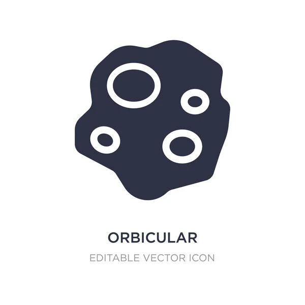 Orbicular ikon på vit bakgrund. Enkelt element illustration — Stock vektor