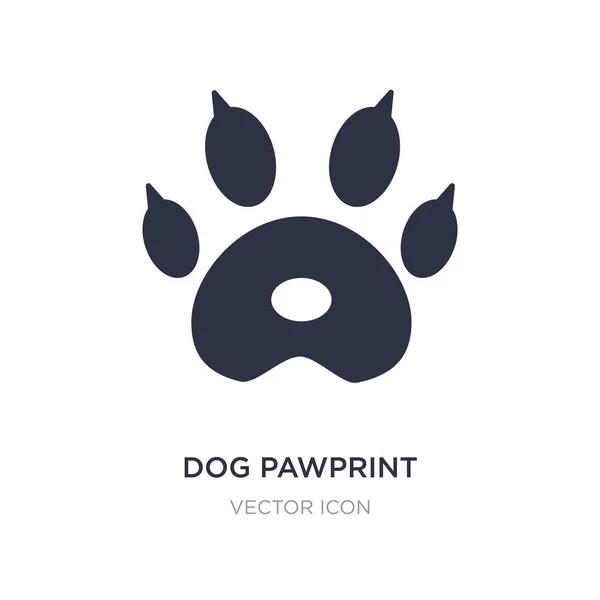 Dog pawprint icon on white background. Simple element illustrati — Stock Vector