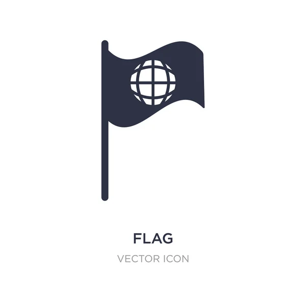 Ícone da bandeira no fundo branco. Ilustração do elemento simples de — Vetor de Stock