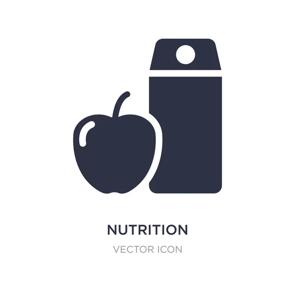 Ícone nutrição no fundo branco. Ilustração do elemento simples — Vetor de Stock