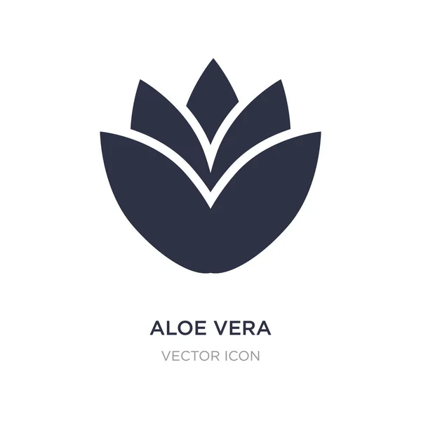 Aloe Vera Symbol auf weißem Hintergrund. einfache Elementillustration — Stockvektor