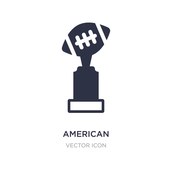 Icono de la copa de fútbol americano sobre fondo blanco. Elemento simple i — Vector de stock