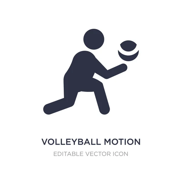 Volleyball-Motion-Symbol auf weißem Hintergrund. Einfaches Element — Stockvektor