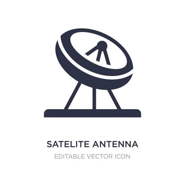 Icono de antena de satelite sobre fondo blanco. Ilustración de elemento simple — Vector de stock
