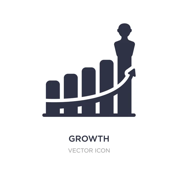 Wzrostu ikona na białym tle. Prosty element ilustracja fro — Wektor stockowy