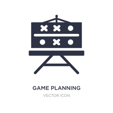 oyun simgesi beyaz arka plan üzerinde planlama. Basit öğe illustrat