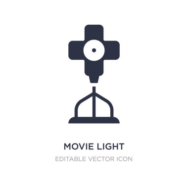 Beyaz arka plan üzerinde film ışık simgesi. Basit öğe illustratio