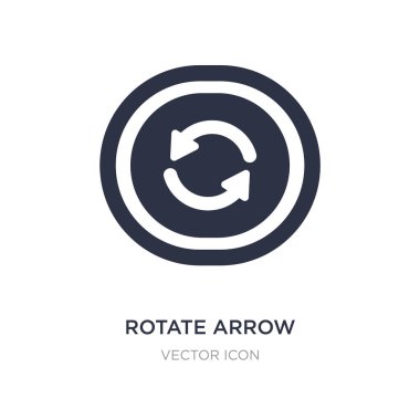 ok simgesi beyaz arka plan üzerinde döndürün. Basit öğe illustrati