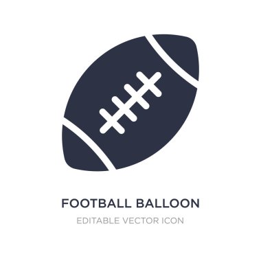 Futbol balon simgesi beyaz arka plan üzerinde. Basit öğe illust