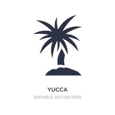 Yucca simgesi beyaz arka plan üzerinde. Basit öğe örnek