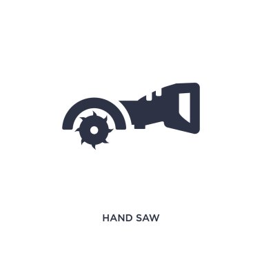 el simgesi beyaz arka plan üzerinde gördüm. Basit öğe illüstrasyon f