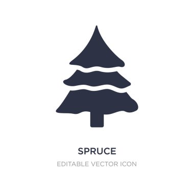 Ladin simgesi beyaz arka plan üzerinde. Basit öğe illüstrasyon fro