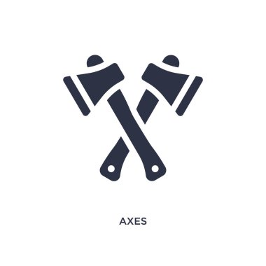 axes icon on white background. Simple element illustration from  clipart