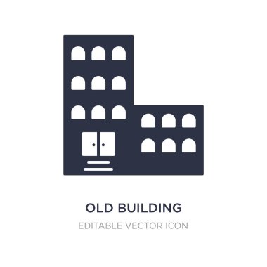 eski bina beyaz arka plan üstünde kutsal kişilerin resmi. Basit öğe illustrati