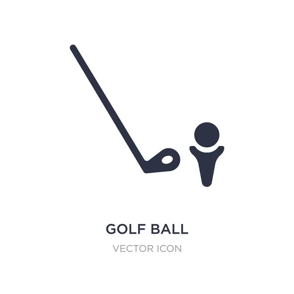 Icono de la pelota de golf sobre fondo blanco. Elemento simple ilustración — Vector de stock