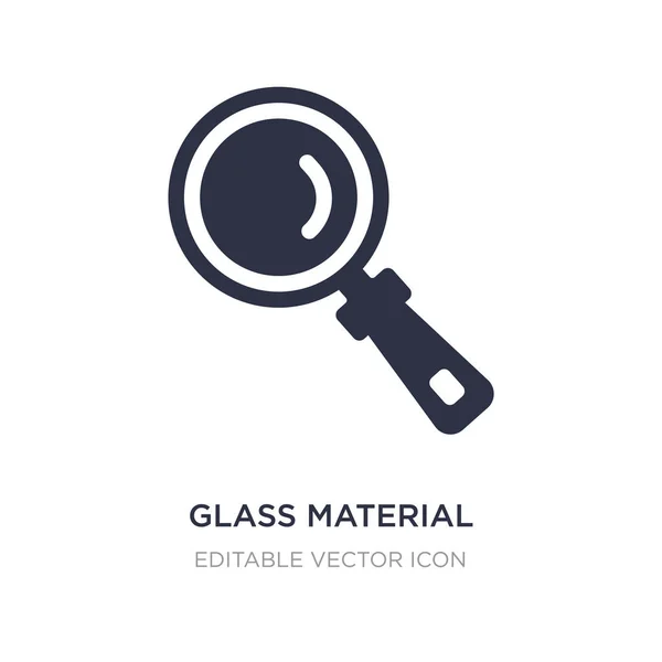 Icono de material de vidrio sobre fondo blanco. Elemento simple illustra — Vector de stock