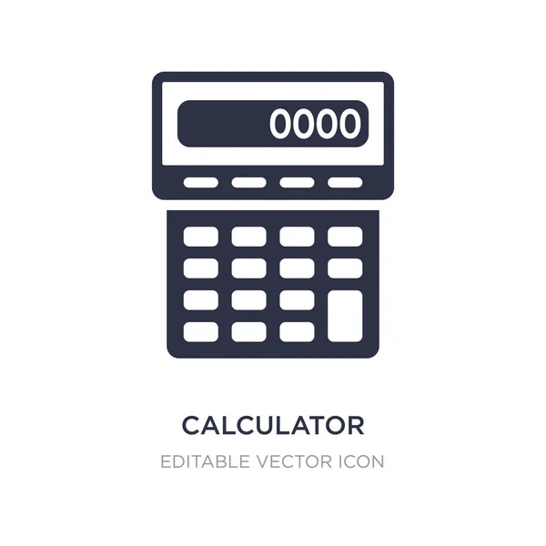 Calculadora icono de herramienta de matemáticas sobre fondo blanco. Elemento simple i — Vector de stock