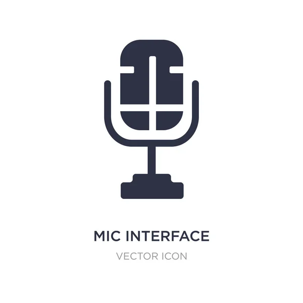 Ícone de interface do microfone no fundo branco. Elemento simples ilustrat — Vetor de Stock