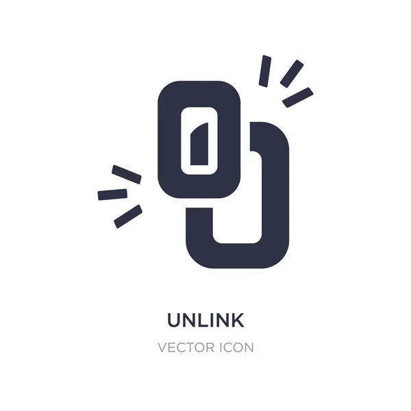 Unlink-Symbol auf weißem Hintergrund. einfaches Element Illustration hin und her — Stockvektor