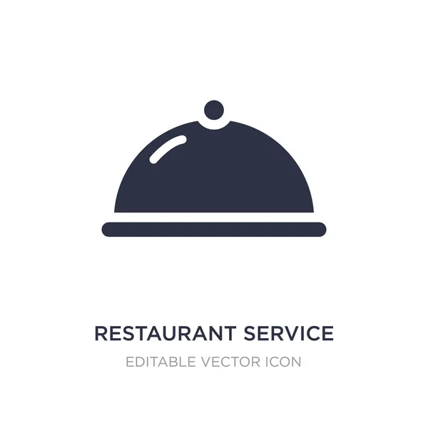 Ícone de serviço de restaurante no fundo branco. Elemento simples illu —  Vetores de Stock