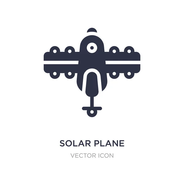 Solarflugzeug-Symbol auf weißem Hintergrund. einfaches Element illustratio — Stockvektor