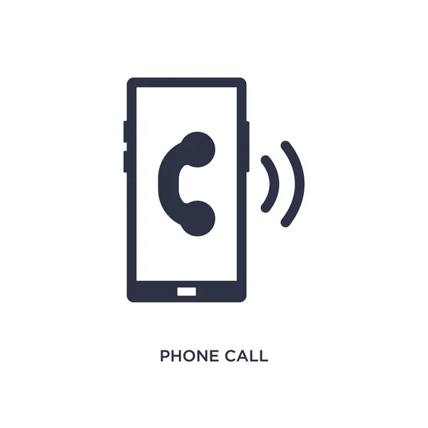 Icono de llamada telefónica sobre fondo blanco. Elemento simple ilustración — Archivo Imágenes Vectoriales
