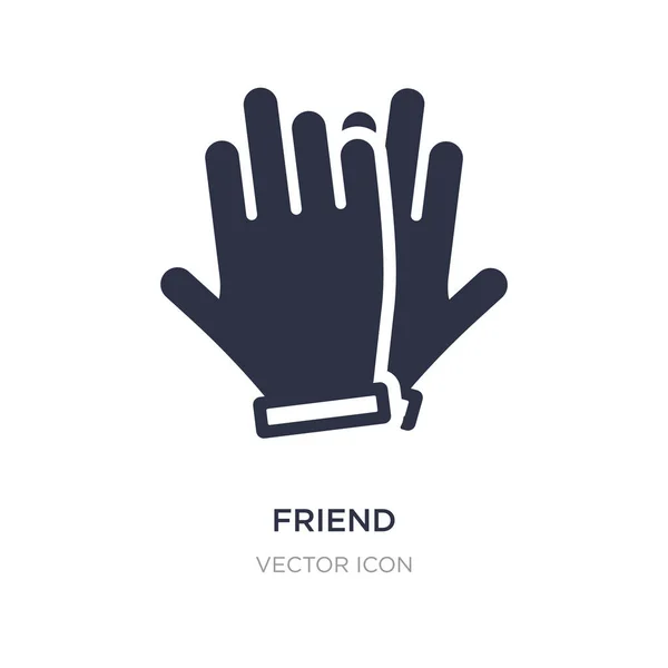 Freund-Symbol auf weißem Hintergrund. einfaches Element Illustration hin und her — Stockvektor