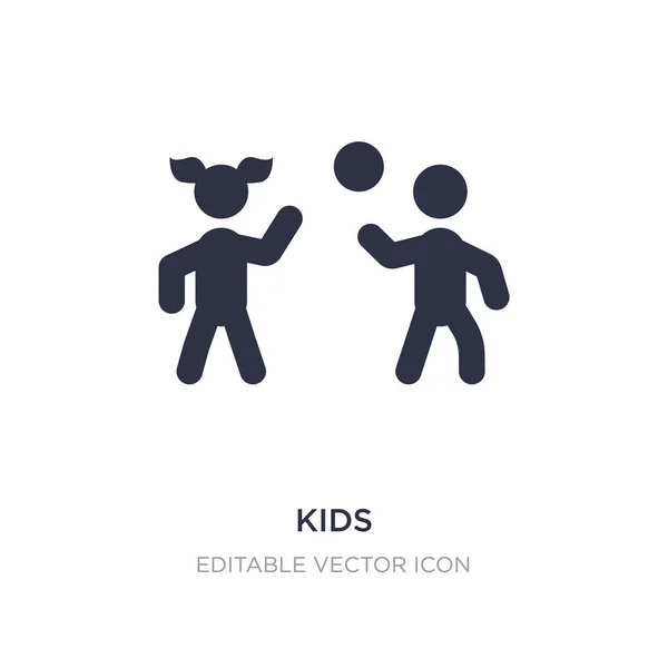 Kinder-Symbol auf weißem Hintergrund. einfache Elementillustration aus — Stockvektor