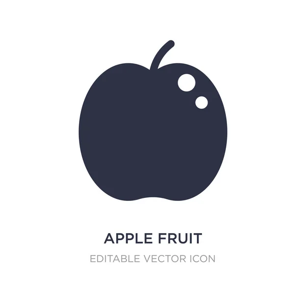 Икона яблочных фруктов на белом фоне. Простой элемент иллюстрации — стоковый вектор